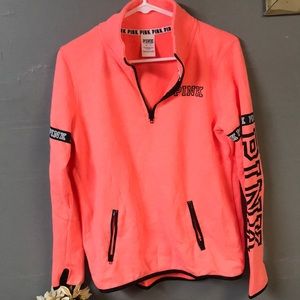 Vs pink half zip jacket